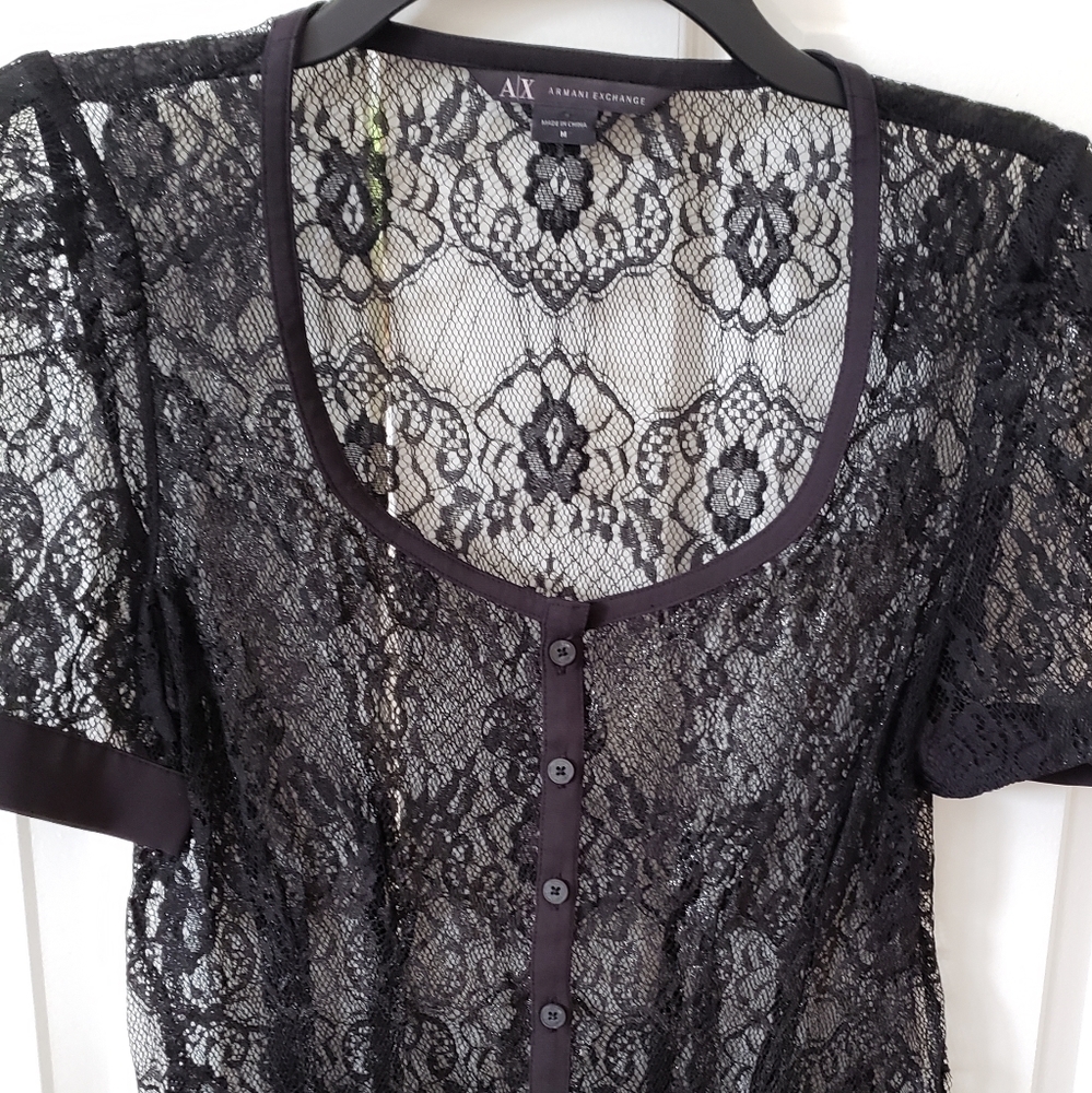 WOMENS M ARMANI EXCHANGE BLOUSE